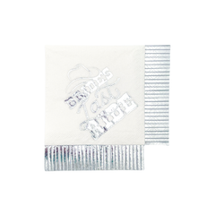 Silver Bride's Last Ride Cocktail Napkins 20pk JN23 S7046 - Pretty Day