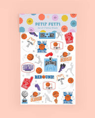 Petit Fetti - Basketball Tats - 58 foil temporary tattoos - Pretty Day