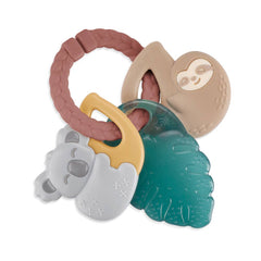 Tropical Itzy Keys™ Textured Ring with Teether + Rattle - Pretty Day