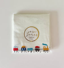 Train Napkins Small - Pretty Day