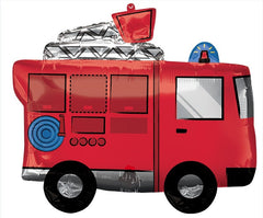 Firetruck Supershape Foil Balloon S1051 - Pretty Day