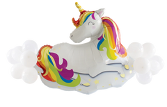 Jumbo Unicorn with Cloud Accent Latex Balloons Kit S5190 - Pretty Day