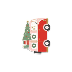 PLTS394N - Christmas Van Shaped Paper Dinner Napkin - Pretty Day