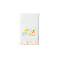 PLTS362E - Easter Fringe Scallop Guest Towel Napkin - Pretty Day