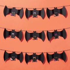 Fang-Tastic Halloween Bat Garland Kit M0158 - Pretty Day