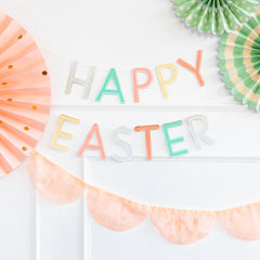 Happy Easter Fringed Banner - Set of 3 S9059 - Paper & Parties