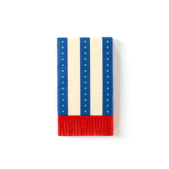 SSP839 - Stripes with Fringe Guest Towel Napkin - Pretty Day