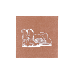 Tan Rodeo Essentials Cocktail Napkins-20pk. JN23 S0018 - Pretty Day