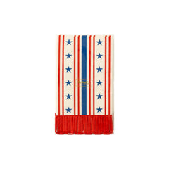 SSP932 - Stars and Stripes Scallop Dinner Napkin - Pretty Day