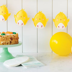 Easter Puffy Felt Chick Banner - Pretty Day