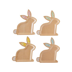 Kraft Bunny Shaped Plate Set-Occasions By Shakira 8pk - Pretty Day