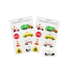 Transportation Temporary Tattoos, 2 sheets - Pretty Day