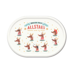 My Mind’s Eye - PRESALE SHIPPING MID OCTOBER - DER1030 - Dear Rudolph Reindeer Melamine Platter - Pretty Day