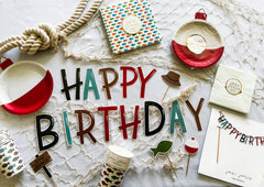 Happy Birthday Fishing Banner - Pretty Day