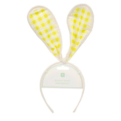 Yellow Fabric Dress Up Easter Bunny Ears - Pretty Day