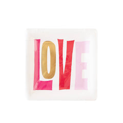 My Mind’s Eye - PLPL176 - Square Love Paper Plate - Pretty Day