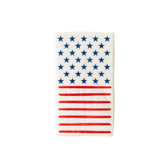 PLTS364o-MME - Stars & Stripes Paper Guest Towel Napkin - Pretty Day