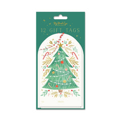 PLGT134 - Golden Christmas Tree Over-sized Tags - Pretty Day