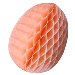 Peach Easter Honeycomb Egg 9" S6149 - Pretty Day