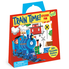 Train Time Reusable Sticker Tote S3166 - Pretty Day