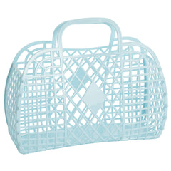 Sun Jellies Retro Basket Large- Light Blue - Pretty Day