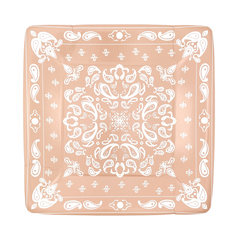 Dusty Champagne Bandana Dinner Plates 8pk. JN23 S9153 - Pretty Day
