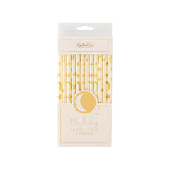 My Mind’s Eye - BAB930 - Baby Neutral Star Reusable Straws - Pretty Day