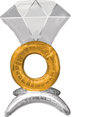 Diamond Ring Airfilled Table Top Balloon Centrepiece S3117 - Pretty Day