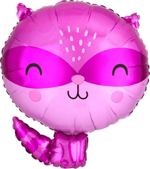 Cute Woodland Raccoon Standard Foil Balloon Decoration S3091 - Pretty Day