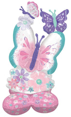 Air Filled Stand Up Jumbo Butterfly Airloonz S4128 - Pretty Day