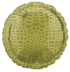 Alligator Animal Print Round Foil Balloon S1159 - Pretty Day