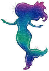 Holographic Glitter Mermaid Jumbo Foil Balloon S4029 - Pretty Day