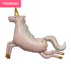 Jumbo Blush Foil Unicorn Balloon S5012 - Pretty Day