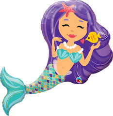 Mermaid Jumbo Foil Balloon S4001 - Pretty Day