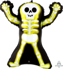 Neon Skeleton Halloween Jumbo Foil Balloon S4003 - Pretty Day