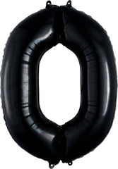 Black 0 Jumbo Foil Balloon S4061 - Pretty Day