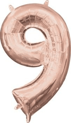 Rose Gold Number 9 Jumbo Foil Balloon S1031 - Pretty Day