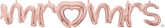 Mr & Mrs Rose Gold Phrase Air Fill Balloon S3128 - Pretty Day
