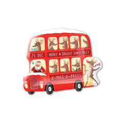 My Mind’s Eye - PRESALE SHIPPING MID OCTOBER - DER1041 - Dear Rodolph Bus Shaped Paper Plate - Pretty Day