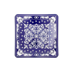 Navy Bandana Dessert Plates-8pk. JN23 S4107 - Pretty Day