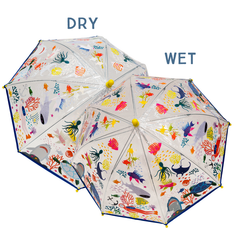 Deep Sea Transparent Colour Changing Umbrella - Pretty Day