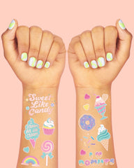 Too Sweet Tats - 48 foil temporary tattoos - Pretty Day
