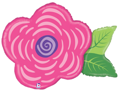 Pink Flower Power Jumbo Foil Flower Balloon S4046 - Pretty Day