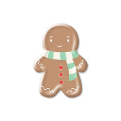 PLTS384A - Scarf Man Shaped Paper Plate - Pretty Day