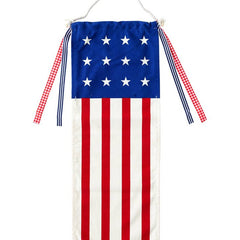 USA Flag Canvas Hanging Banner - Pretty Day