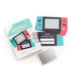 Inklings Paperie - 18pk Scratch-off Valentines - Game On - Pretty Day