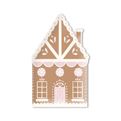 My Mind’s Eye - PRESALE SHIPPING MID OCTOBER - GBD1041 - Gingerbread House Shaped Paper Plate - Pretty Day