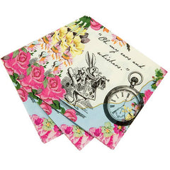 Truly Alice Cocktail Napkins - 20 Pack S4053 - Pretty Day