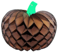 Brown Pumpkin Honeycomb Decoration - Pretty Day
