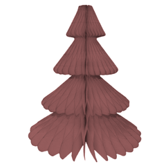 Brown Tissue Paper Honeycomb Christmas Trees - Pretty Day